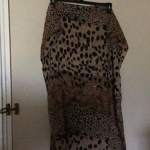 Animal print scarf